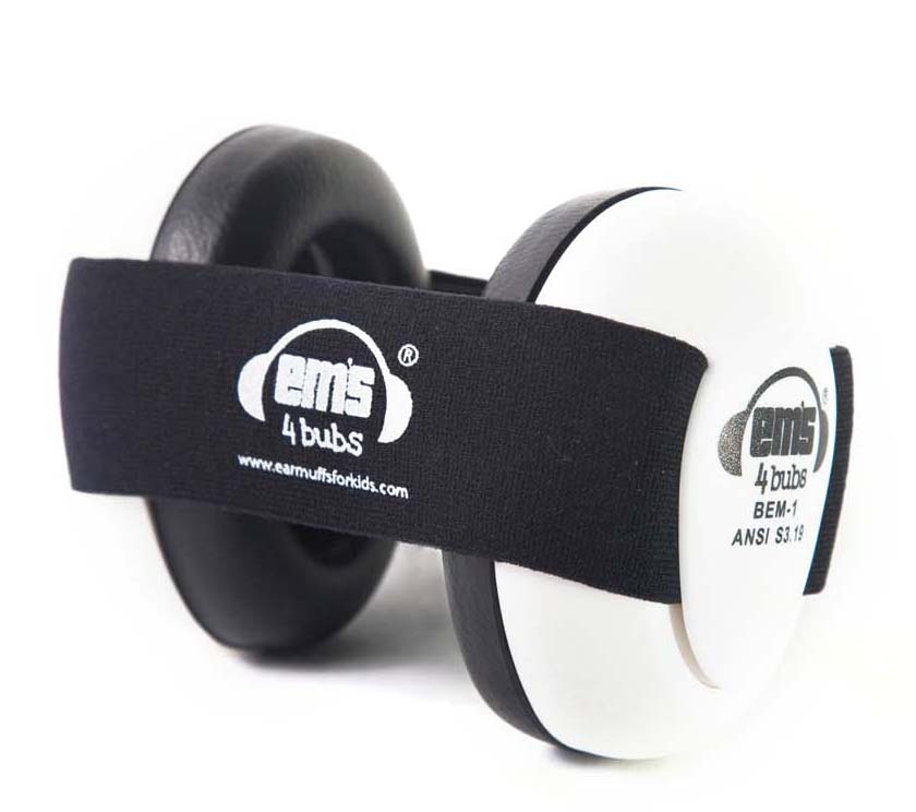 Em's 4 Bubs Baby Earmuffs Black Ems for Kids Earmuffs