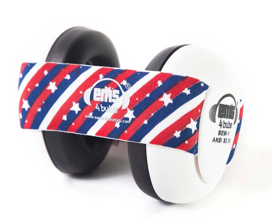Em’s 4 Bubs Baby Earmuffs Stars n Stripes Ems for Kids Earmuffs