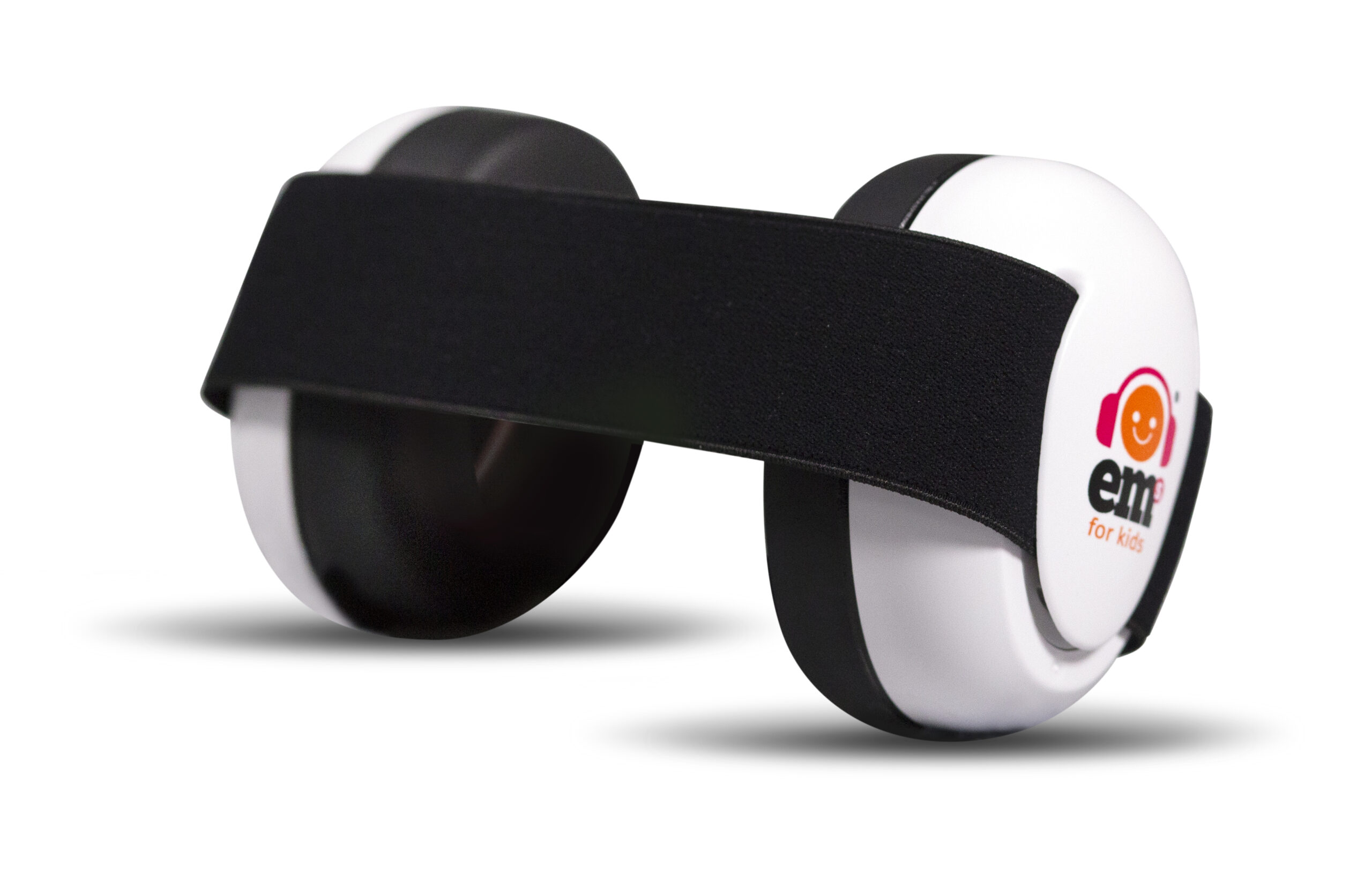 Ems for Kids Baby Earmuffs White with Black Headband Ems for Kids