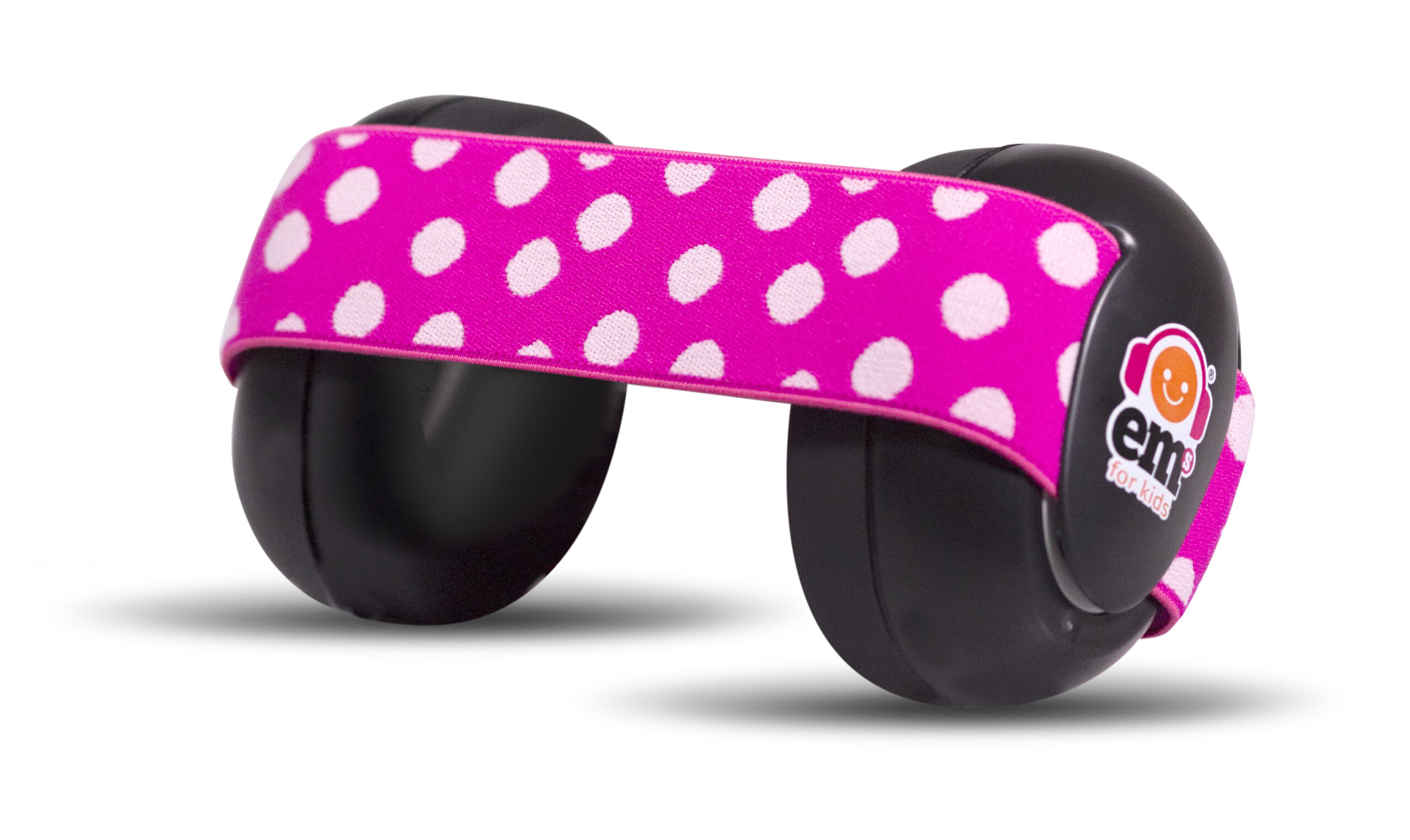 Ems for Kids Baby Earmuffs Black with Pink/White Headband Ems for Kids Earmuffs