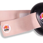 Ems for Kids Baby Earmuffs - Black with Coral