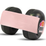 Ems for Kids Baby Earmuffs - Black with Coral