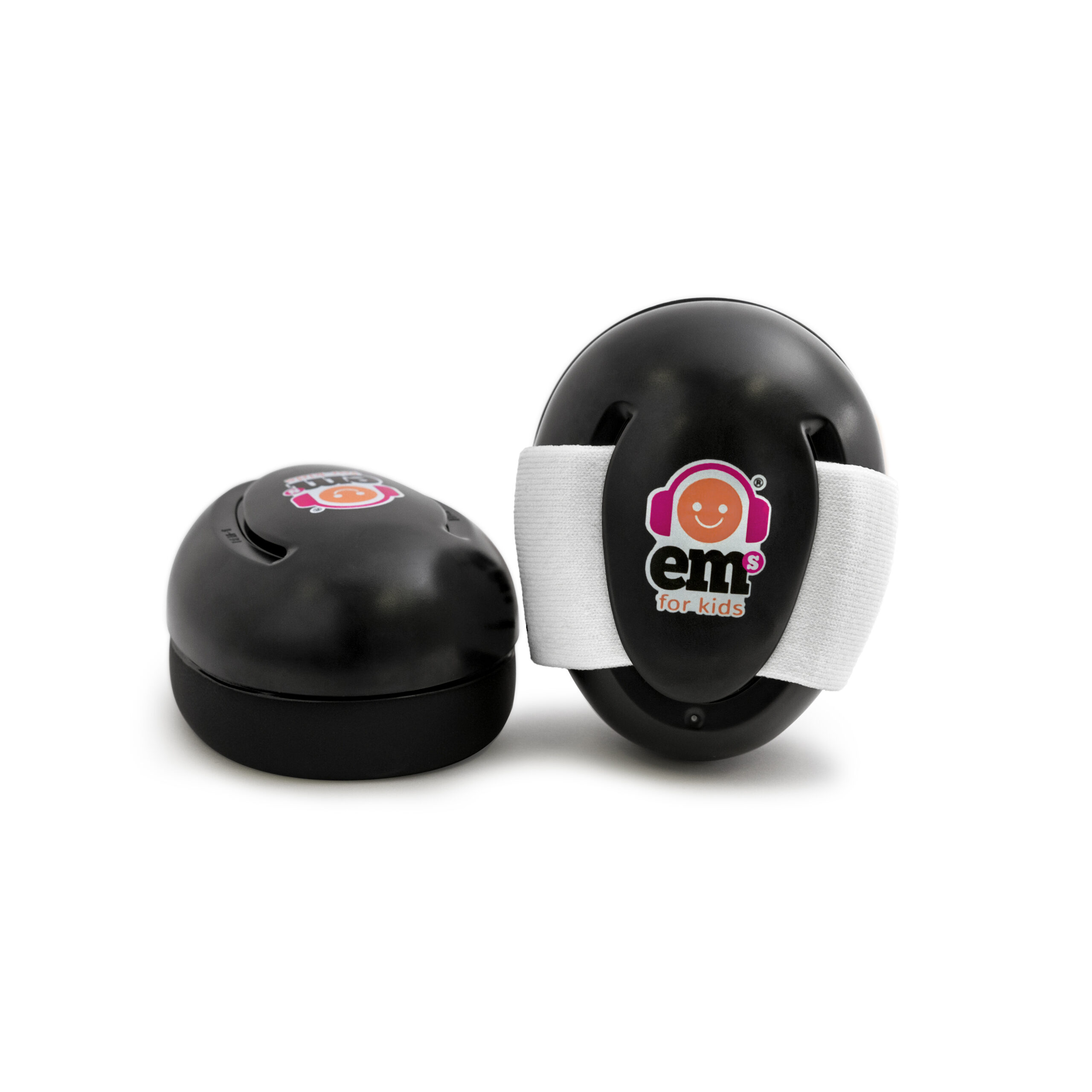 Ems for Kids Baby Earmuffs Black with White Headband Ems for Kids