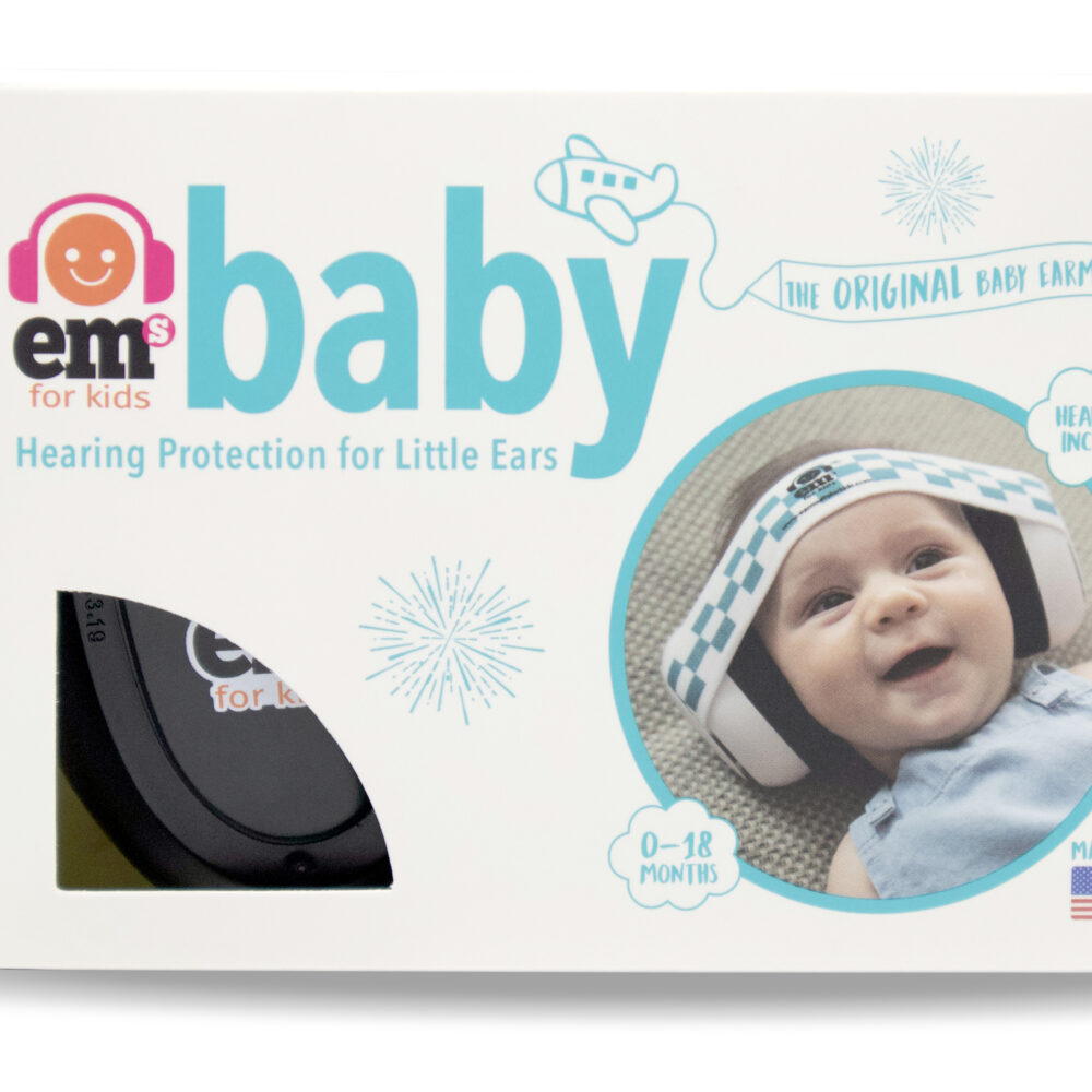 Ems for Kids Black Baby Earmuffs